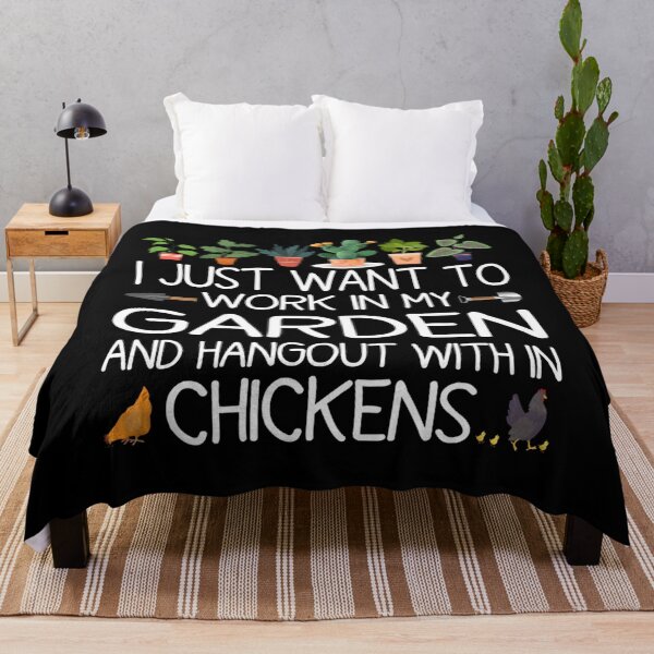 Item preview, Work In My Garden - Hang With Chickens Funny Gardening Essential 		 designed and sold by wrgbxketek55.