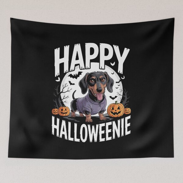 Item preview, Happy Halloweenie Dog designed and sold by sandrahofer-art.