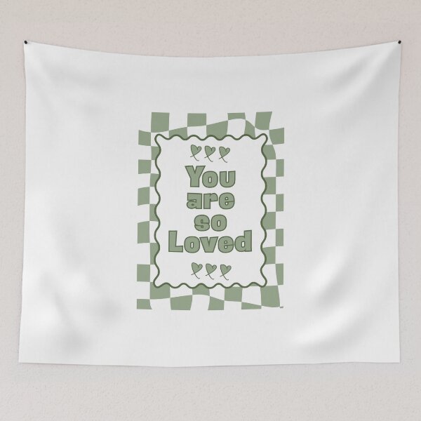 Item preview, You are so Loved in Sage Green designed and sold by Dondonmart.