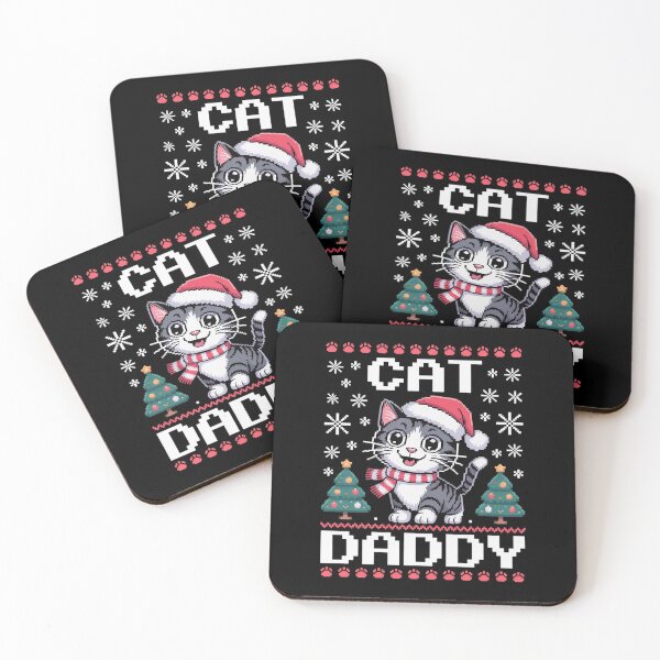 Item preview, Cat Daddy Christmas Sweater Santa Pajama Cat Dad Life designed and sold by HaileyRobel.