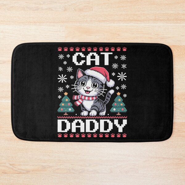 Item preview, Cat Daddy Christmas Sweater Santa Pajama Cat Dad Life designed and sold by HaileyRobel.