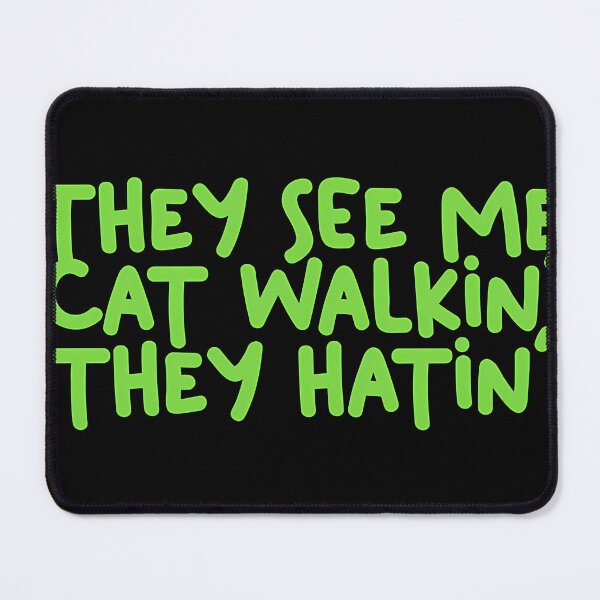 Item preview, They See Me Cat Walking They Hating - Mlb Sticker designed and sold by Lydaau.