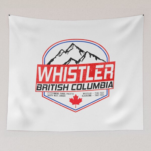 Item preview, Retro Ski Whistler B.C Canada Skiing And Mountain Biking Paradise  	 designed and sold by zqrnzxwnb99.