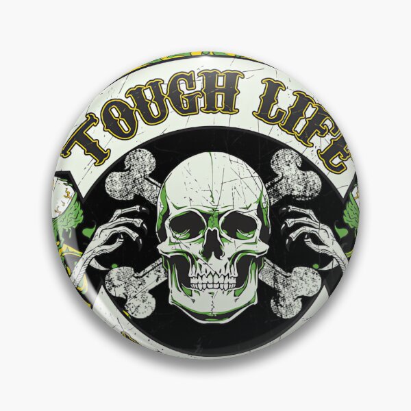 Item preview, Tough Life Est 1987 Fire Skull Crossbone Jacob Zelazny Transparent	 designed and sold by bzpxcmlsyw60.