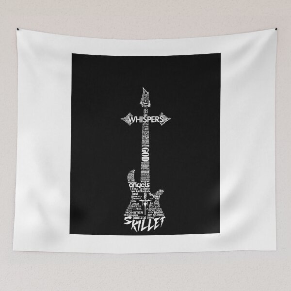 Item preview,  Skillet Guitar Typography On Black designed and sold by Taraalsh.