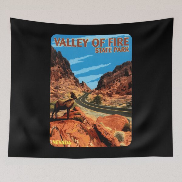 Item preview, Valley Of Fire State Park Nevada Vintage Travel Decal Classic 		 designed and sold by dmhvlbby2.