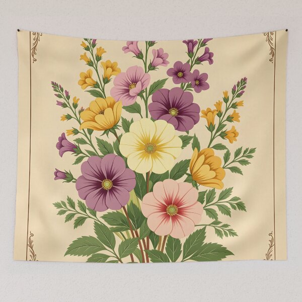 Artikelvorschau, Viktorianisches Blumenplakat entworfen und verkauft von Sharon Schwalbe.