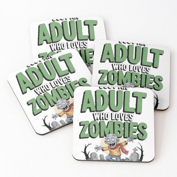 Item preview, Adult Who Loves Zombies designed and sold by sandrahofer-art.