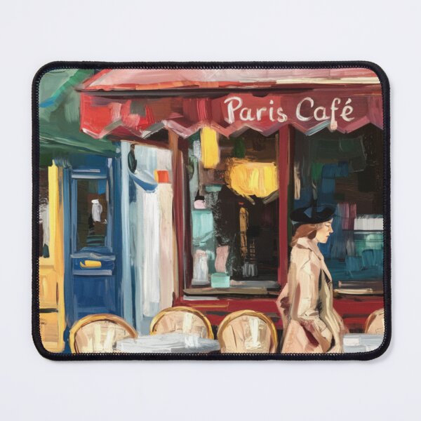 Item preview, French Cafe Watercolor Illustration … By Carraann designed and sold by CARRAANN.
