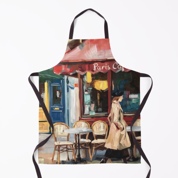 Item preview, French Cafe Watercolor Illustration … By Carraann designed and sold by CARRAANN.