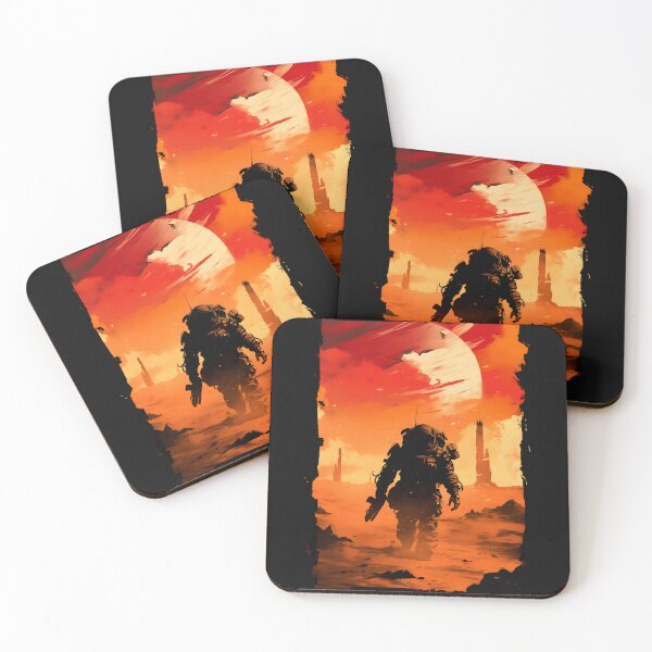 Item preview, Marine Trekking on Mars - Scifi designed and sold by XephArtcute.