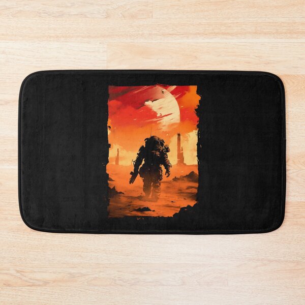 Item preview, Marine Trekking on Mars - Scifi designed and sold by XephArtcute.