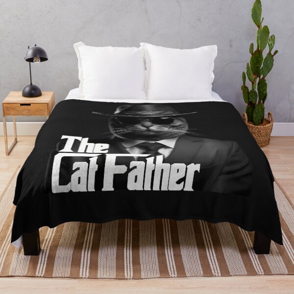 Item preview, The Catfather Fathersday Best Birthday Cat Dad Funny Gift Long Sleeve designed and sold by LorettaSelene.