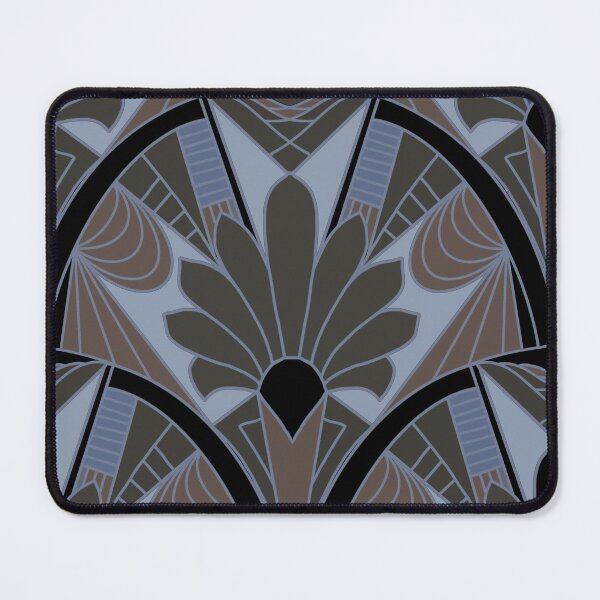Item preview, Art Deco motifs in modern design - black blue green brown designed and sold by ahahdodo.