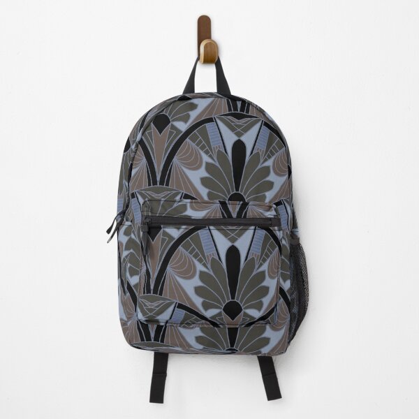 Item preview, Art Deco motifs in modern design - black blue green brown designed and sold by ahahdodo.