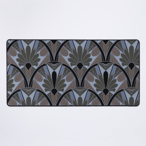 Item preview, Art Deco motifs in modern design - black blue green brown designed and sold by ahahdodo.