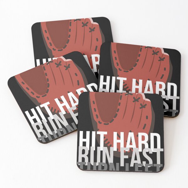 Item preview, Hit Hard Run Fast Turn Left Baseball Mom designed and sold by Salomelasquez.
