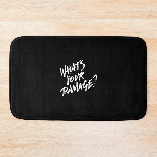 Item preview, What's Your Damage - White Text  	 designed and sold by rlmmhmhe77.