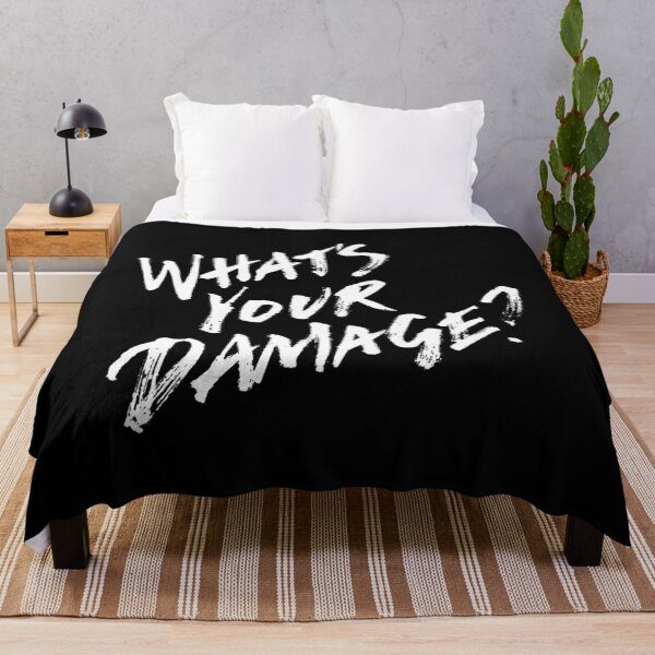Item preview, What's Your Damage - White Text designed and sold by rlmmhmhe77.
