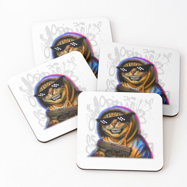 Item preview, Funny Meme Cat Gang Cool designed and sold by RebeccaLittlee.