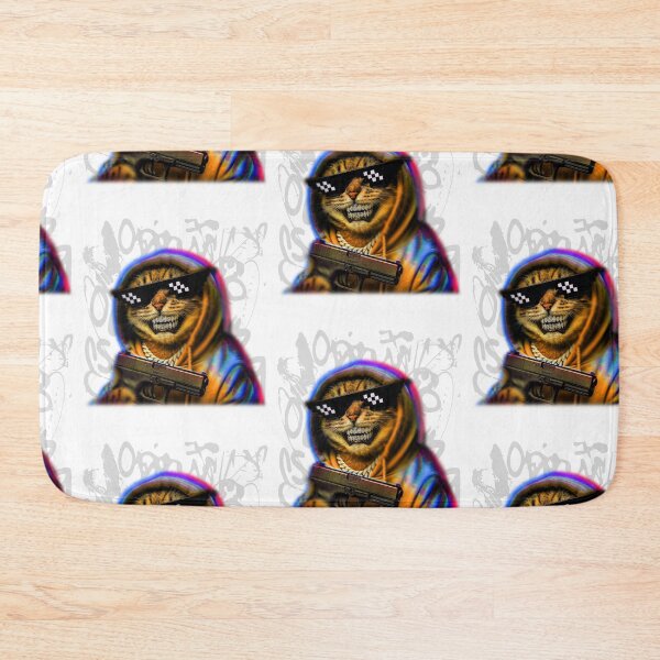 Item preview, Funny Meme Cat Gang Cool designed and sold by RebeccaLittlee.