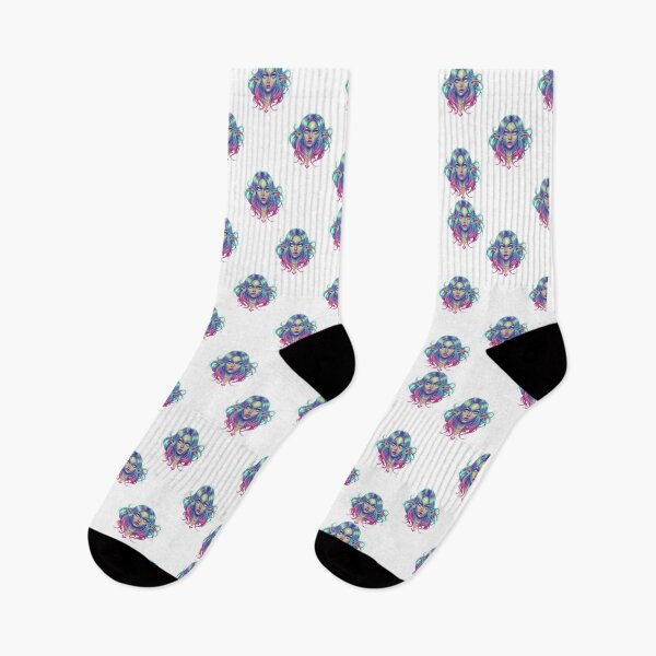 Item preview, Seamless Psychedelic Elf Pattern – Neon Fantasy Goddess Design designed and sold by AlienTechs.