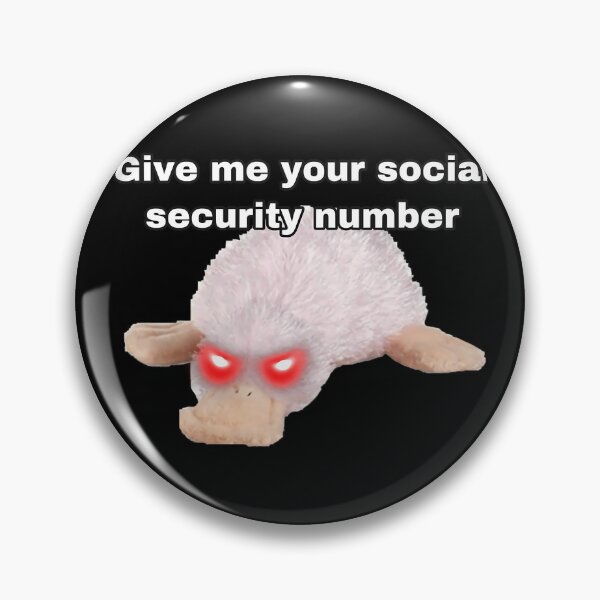 Item preview, Webkinz Waddles Give Me Your Social Security Number Meme 	 	 	 designed and sold by unnifbrv73.