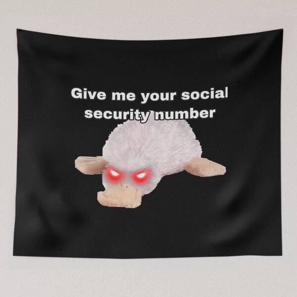Item preview, Webkinz Waddles Give Me Your Social Security Number Meme 	 	 	 designed and sold by unnifbrv73.