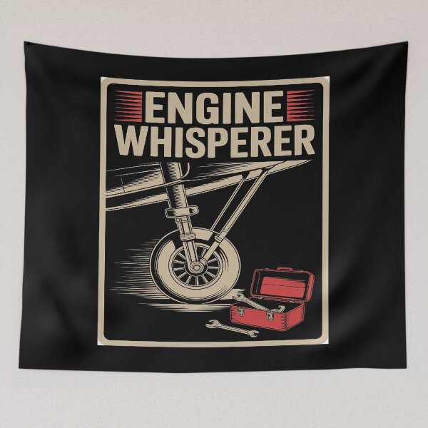 Item preview, Engine Whisperer Aircraft Mechanic Airplane Technician designed and sold by BlackStars3Neon.