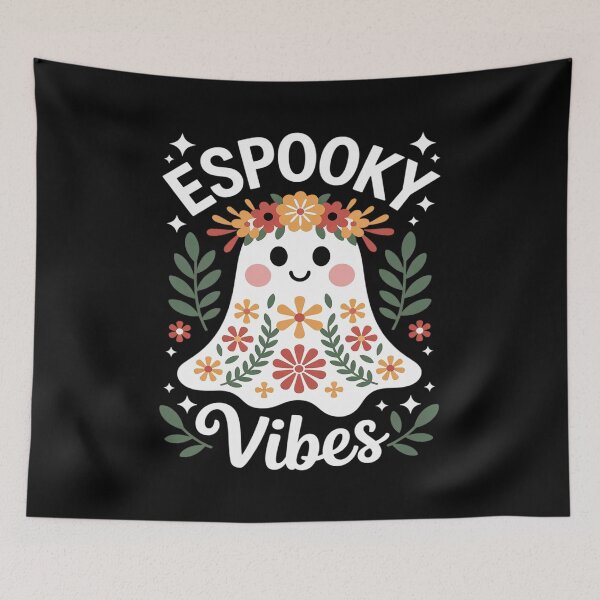 Item preview, Espooky Vibes Maestra Halloween Spanish Mexican Teacher designed and sold by BlackStars3Neon.