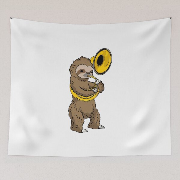 Item preview, Sloth Playing Sousaphone Gift Music Lover Men Sousaphone  designed and sold by FeneciaADavis.