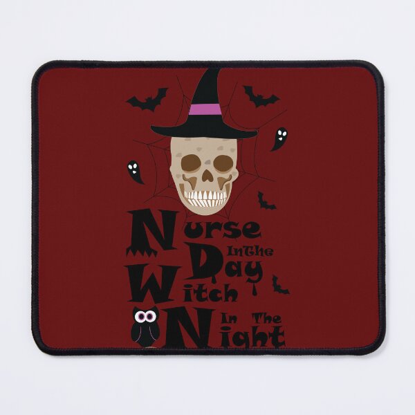Item preview, Nurse In The Day Witch At Night | Funny Halloween RN Skull & Bats designed and sold by Abaseen.