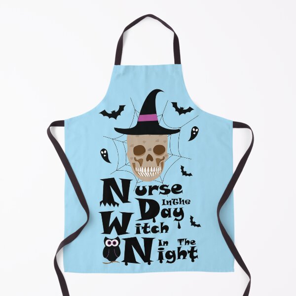 Item preview, Nurse In The Day Witch At Night | Funny Halloween RN Skull & Bats designed and sold by Abaseen.