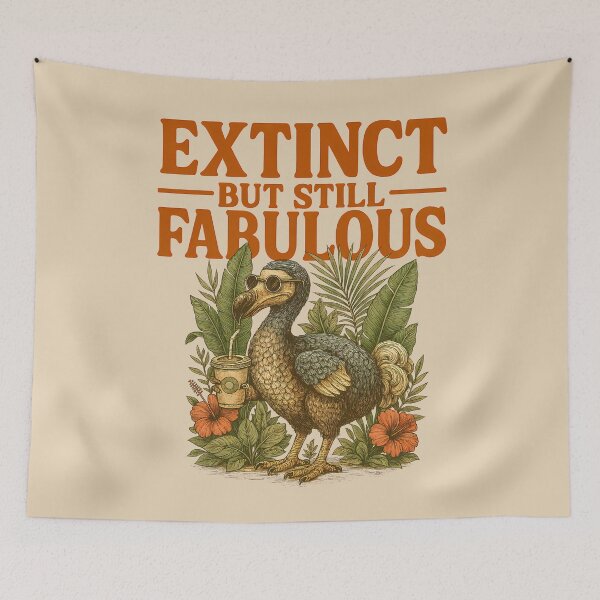 Item preview, Extinct But Still Fabulous Dodo Bird Funny Vintage Botanical Animal Art designed and sold by jukara4488.