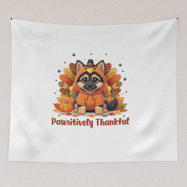 Item preview, Pawsitively Thankful German Shepherd Thanksgiving Cute Fall designed and sold by The Real Life Symphony.