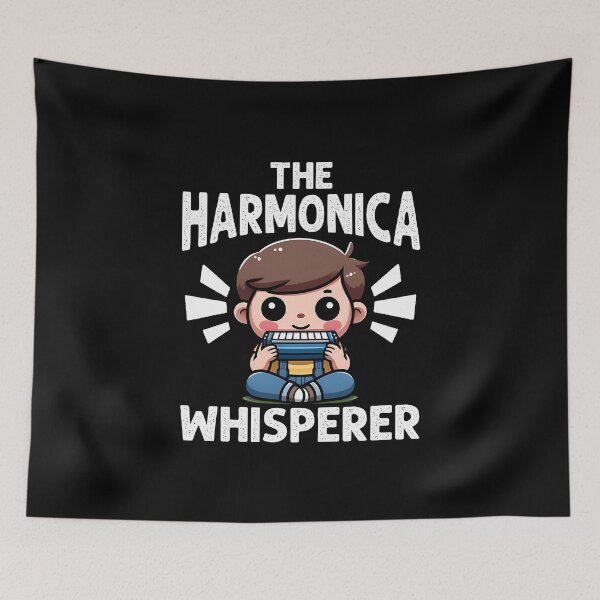 Item preview, The Harmonica Whisperer - Harmonica Gift  designed and sold by FeneciaADavis.