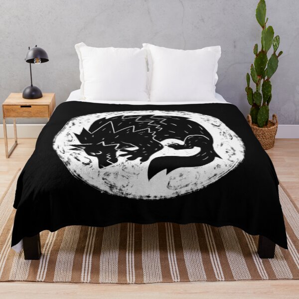 Item preview, Woodcut Werewolf - White Moon designed and sold by esoyeyoz36.