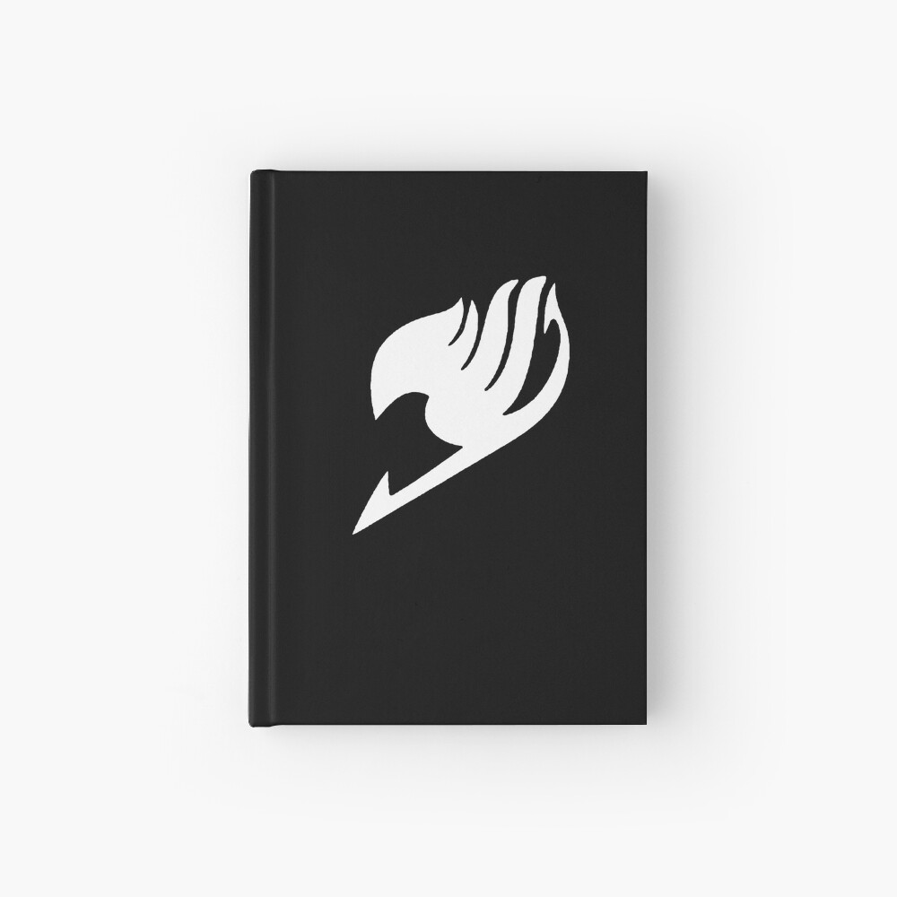 White Fairy Tail Symbol Hardcover Journal By Z Bash Redbubble