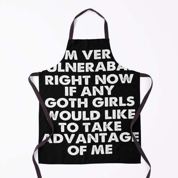 Item preview, I'M Very Vulnerable Right Now - Funny Goth Girls Humor Quote designed and sold by CandaceEichmann.
