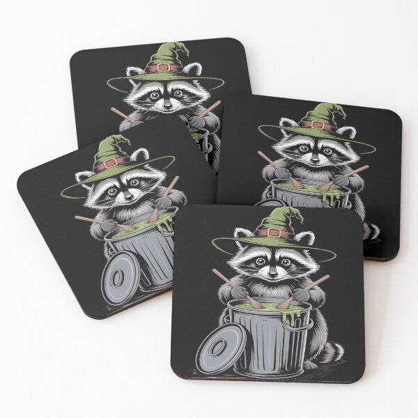 Item preview, Feral Halloween  Halloween raccoon designed and sold by PeteHomenick.