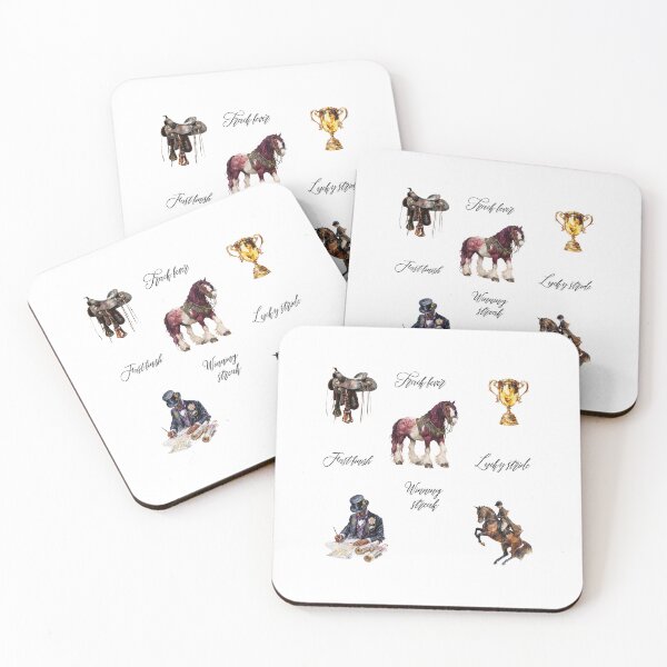 Item preview, Derby Vibes and Horse Racing Sticker Set designed and sold by Anastasiia Yurevych.