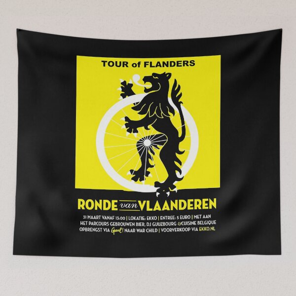 Artikelvorschau, TOUR Of FLANDERS Vintage Fahrradrennen Werbedruck entworfen und verkauft von bzpxcmlsyw60.