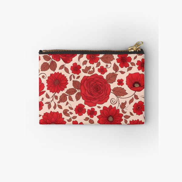 Item preview, Red Floral Pattern – Elegant Vintage Roses & Blossoms designed and sold by ShabanMerch.