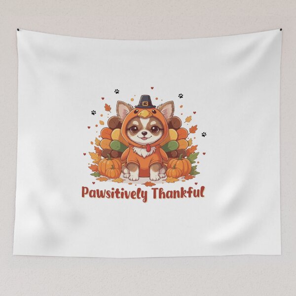 Item preview, Pawsitively Thankful Chihuahua Thanksgiving Cute Fall designed and sold by The Real Life Symphony.