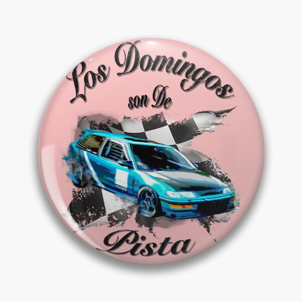 Item preview, Los Domingos Son de Pista – JDM Drift Car Racing Art designed and sold by DcDaveofficial.