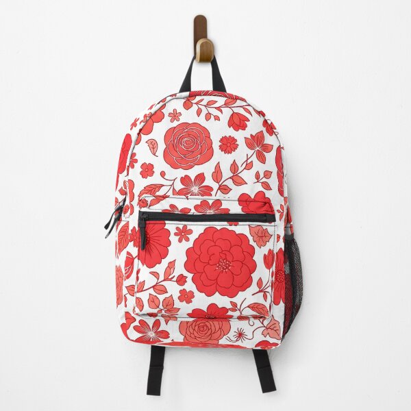 Item preview, Red Floral Pattern – Elegant Vintage Roses & Blossoms designed and sold by ShabanMerch.