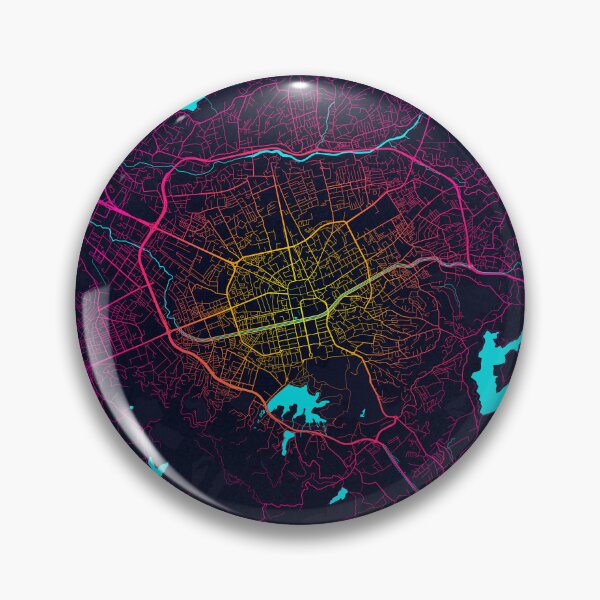 Item preview, Tirana City Map of Albania - Neon designed and sold by deMAP.