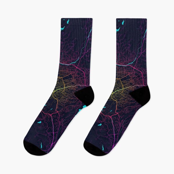 Item preview, Tirana City Map of Albania - Neon designed and sold by deMAP.