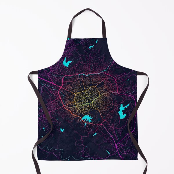 Item preview, Tirana City Map of Albania - Neon designed and sold by deMAP.