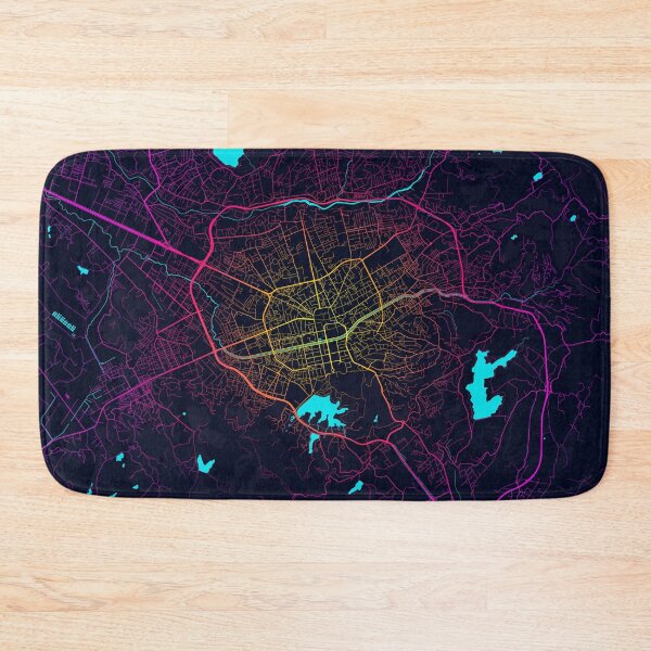 Item preview, Tirana City Map of Albania - Neon designed and sold by deMAP.